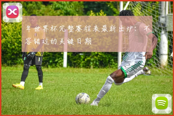 年世界杯完整赛程表最新出炉：不容错过的关键日期